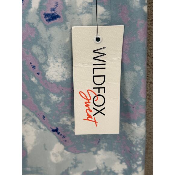 Wildfox Leggings Womens XL Watercolor Spill Tie Dye High Rise Cropped Workout - Picture 3 of 11